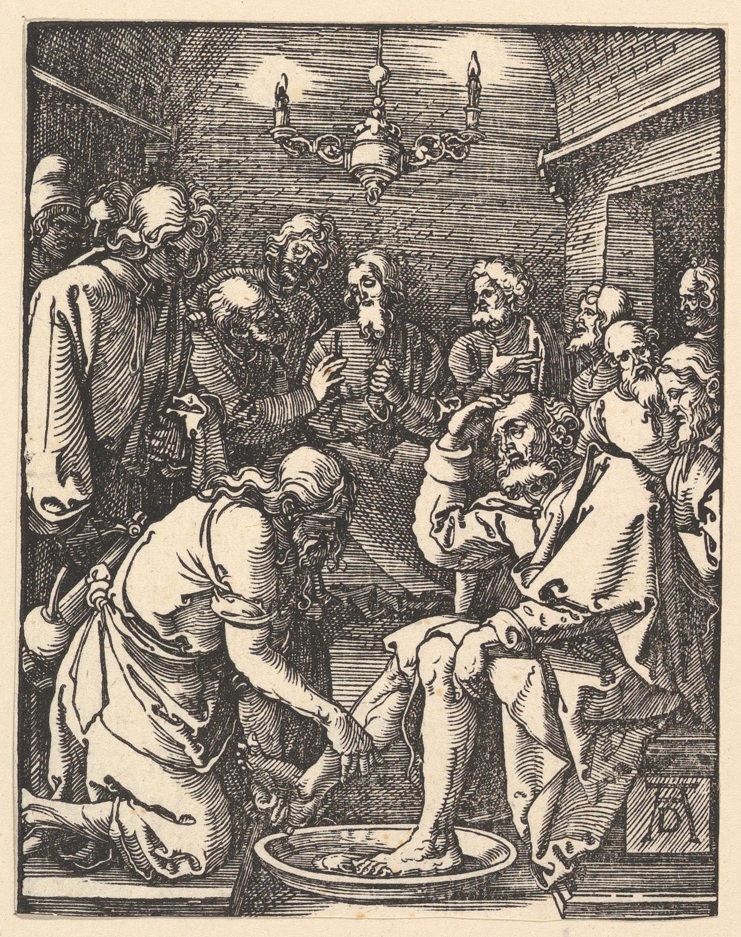 Albrecht Dürer — Christus wäscht den Jüngern die Füße, aus der 'Kleinen Passion'