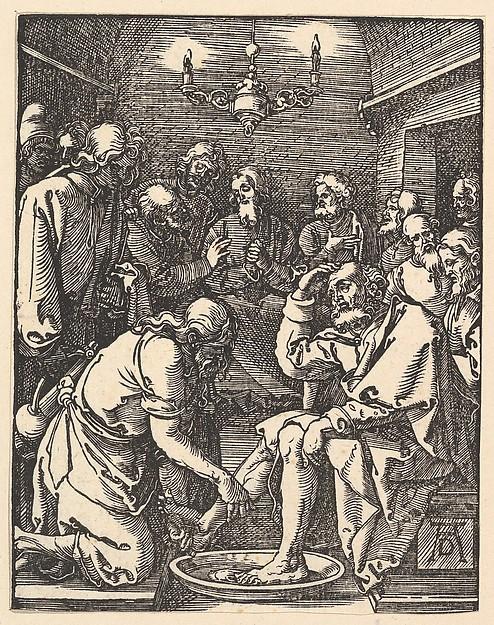 Albrecht Dürer — Christus wäscht den Jüngern die Füße, aus der 'Kleinen Passion'