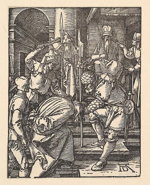 Albrecht Dürer — Christus vor Annas, aus der Kleinen Passion