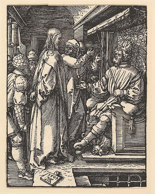Albrecht Dürer — Christus vor Herodes, aus der 'Kleinen Passion'