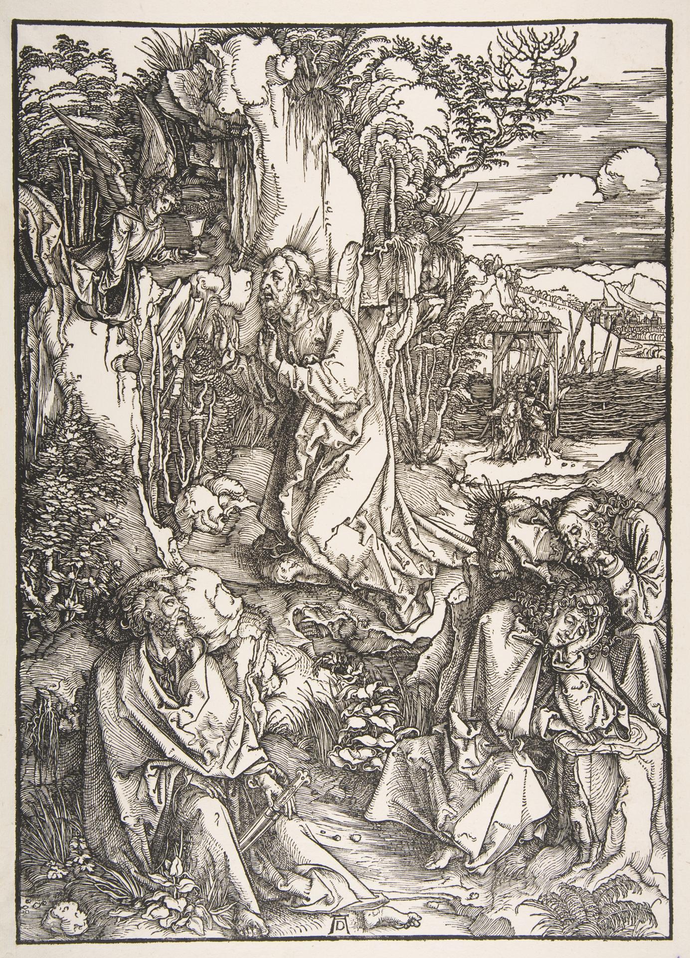 Albrecht Dürer — Christus am Ölberg, aus der Großen Passion