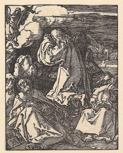Albrecht Dürer — Christus am Ölberg, aus der 'Kleinen Passion'