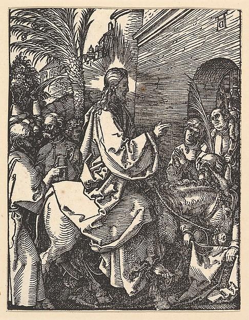 Albrecht Dürer — Einzug Christi in Jerusalem, aus 'Die kleine Passion'