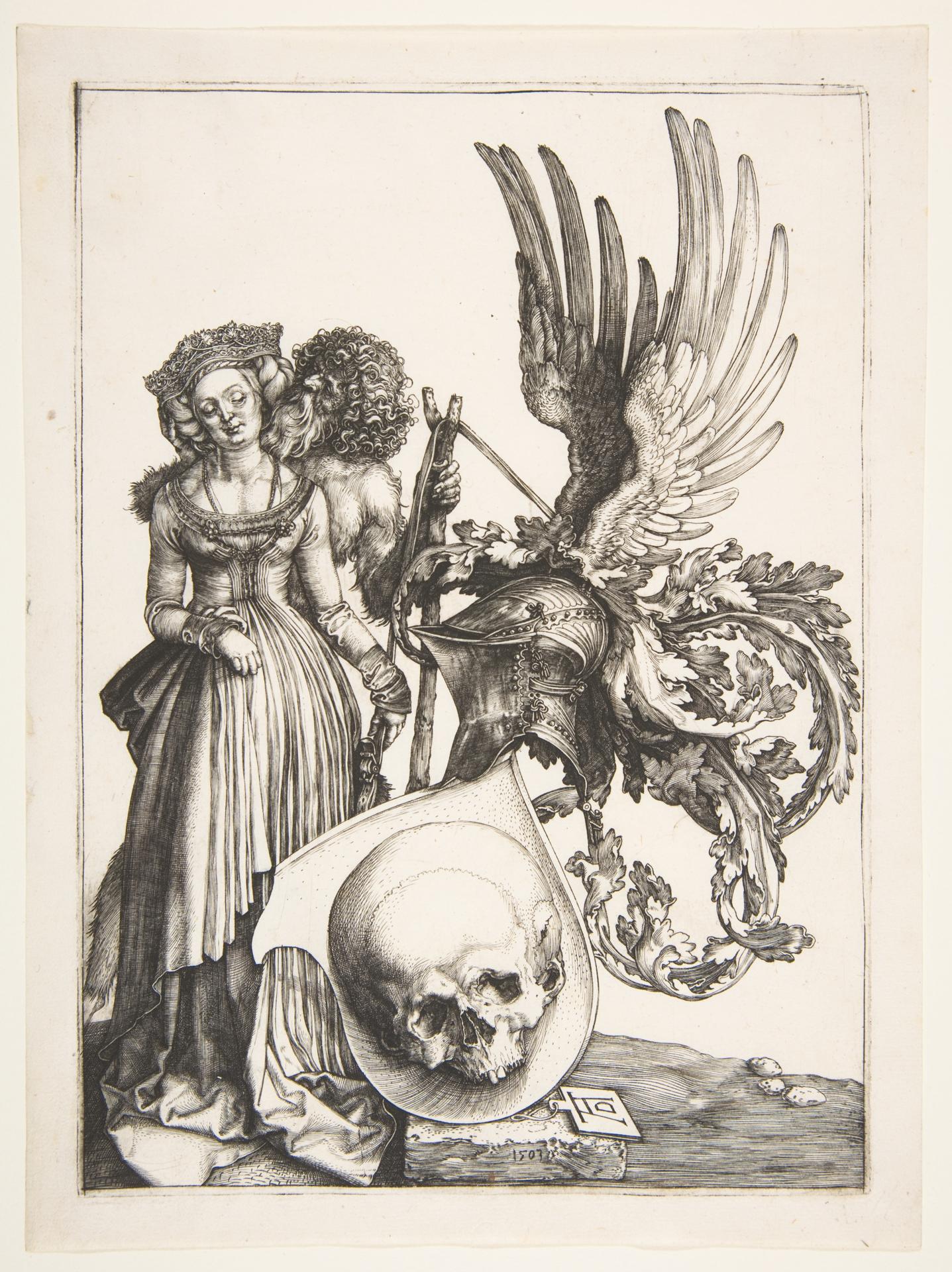 Albrecht Dürer — Wappen mit Totenkopf