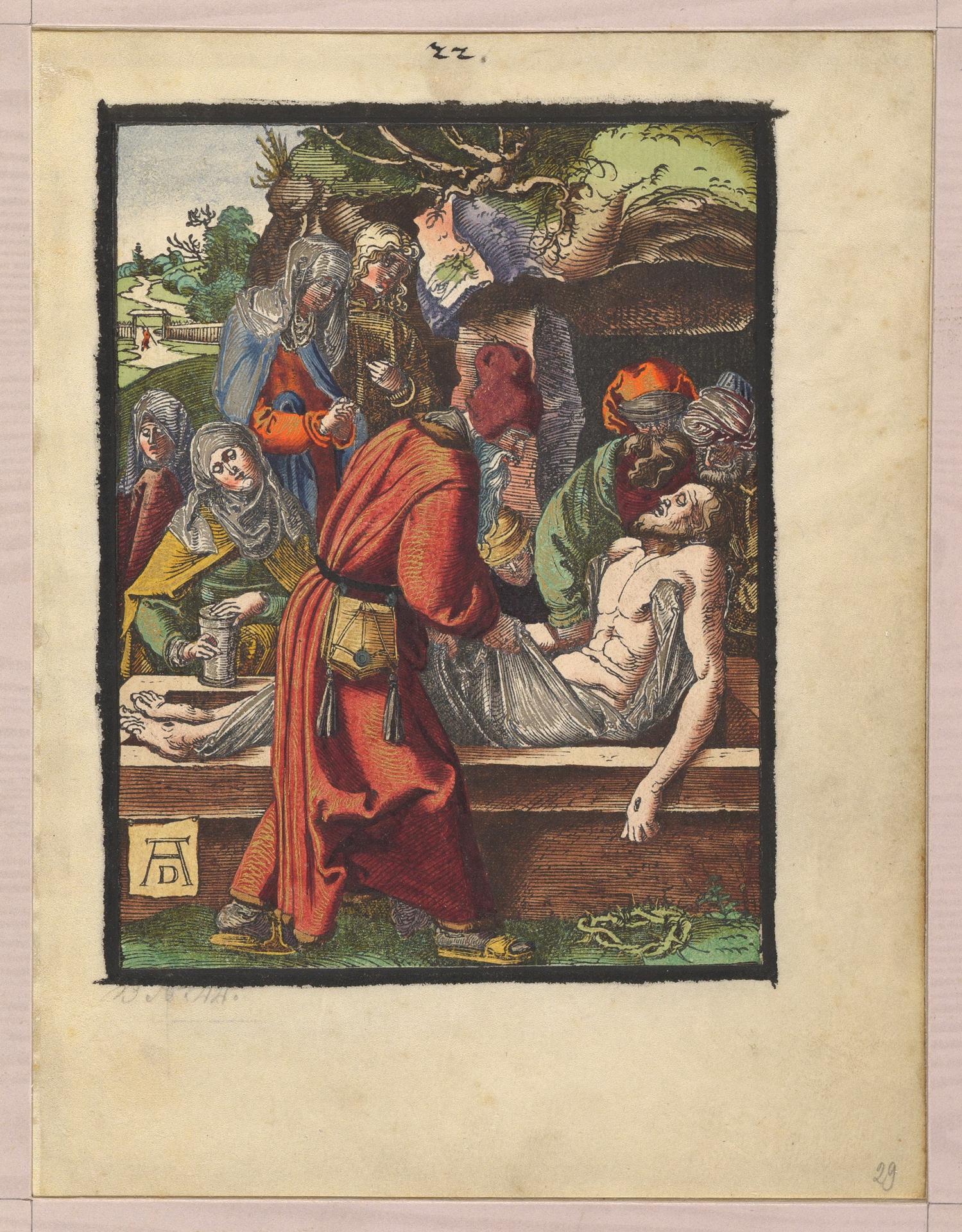 Albrecht Dürer — Kreuzabnahme, aus der Kleinen Holzschnittpassion