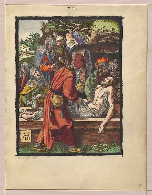 Albrecht Dürer — Kreuzabnahme, aus der Kleinen Holzschnittpassion