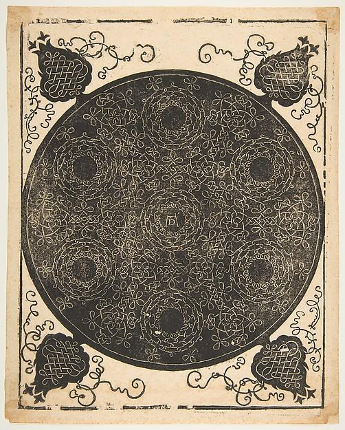 Albrecht Dürer — Stickmustervorlage mit sieben Kränzen und vier Eckstücken
