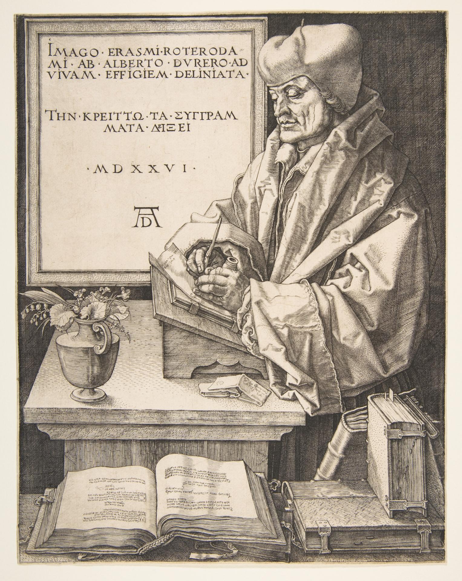 Albrecht Dürer — Erasmus von Rotterdam