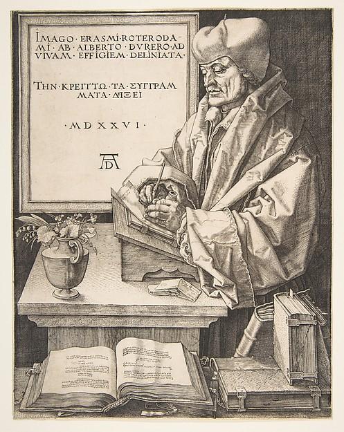 Albrecht Dürer — Erasmus von Rotterdam