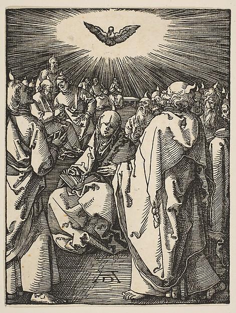 Albrecht Dürer — Pfingsten, aus der 'Kleinen Passion'