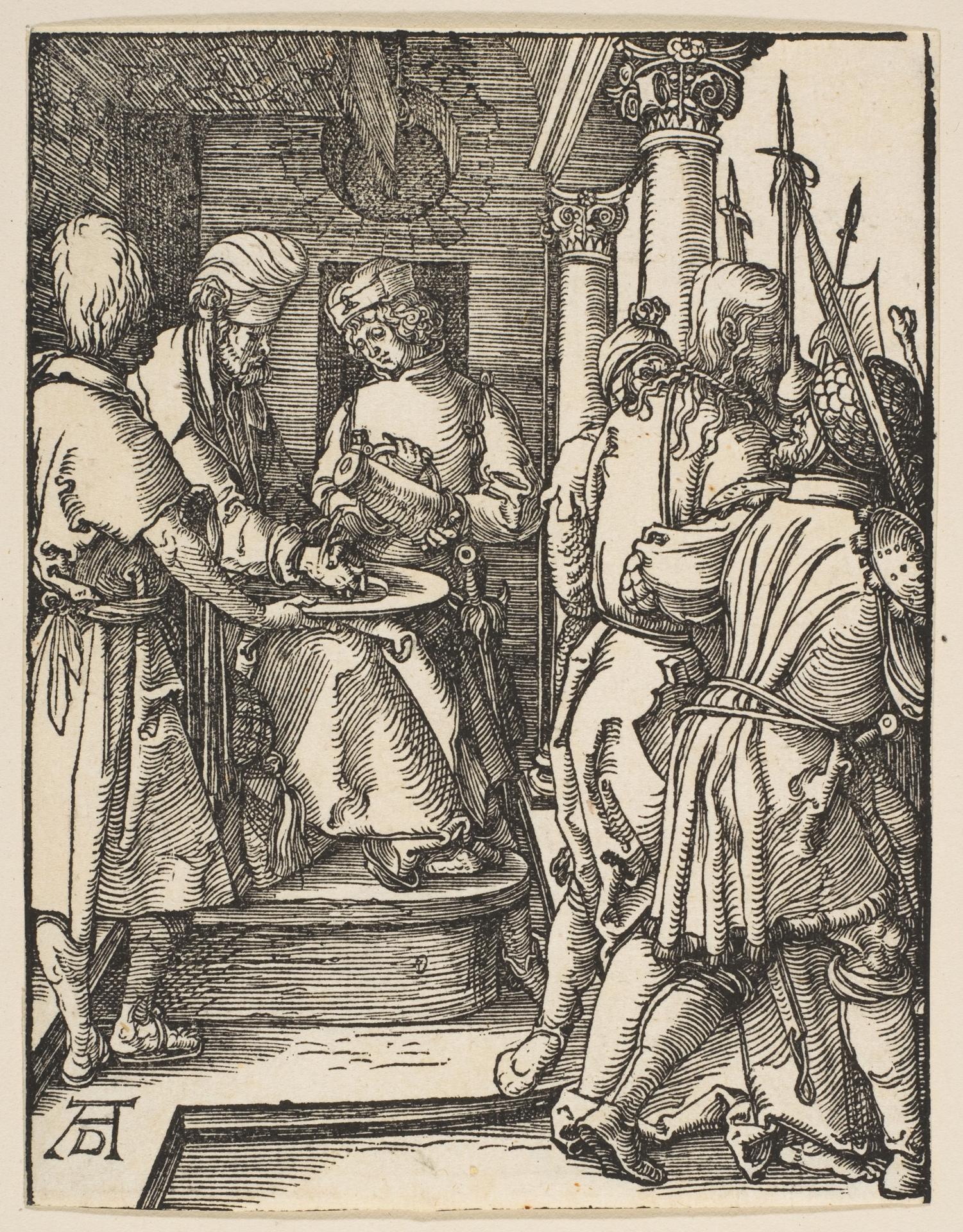 Albrecht Dürer — Pilatus wäscht seine Hände, aus der Kleinen Passion
