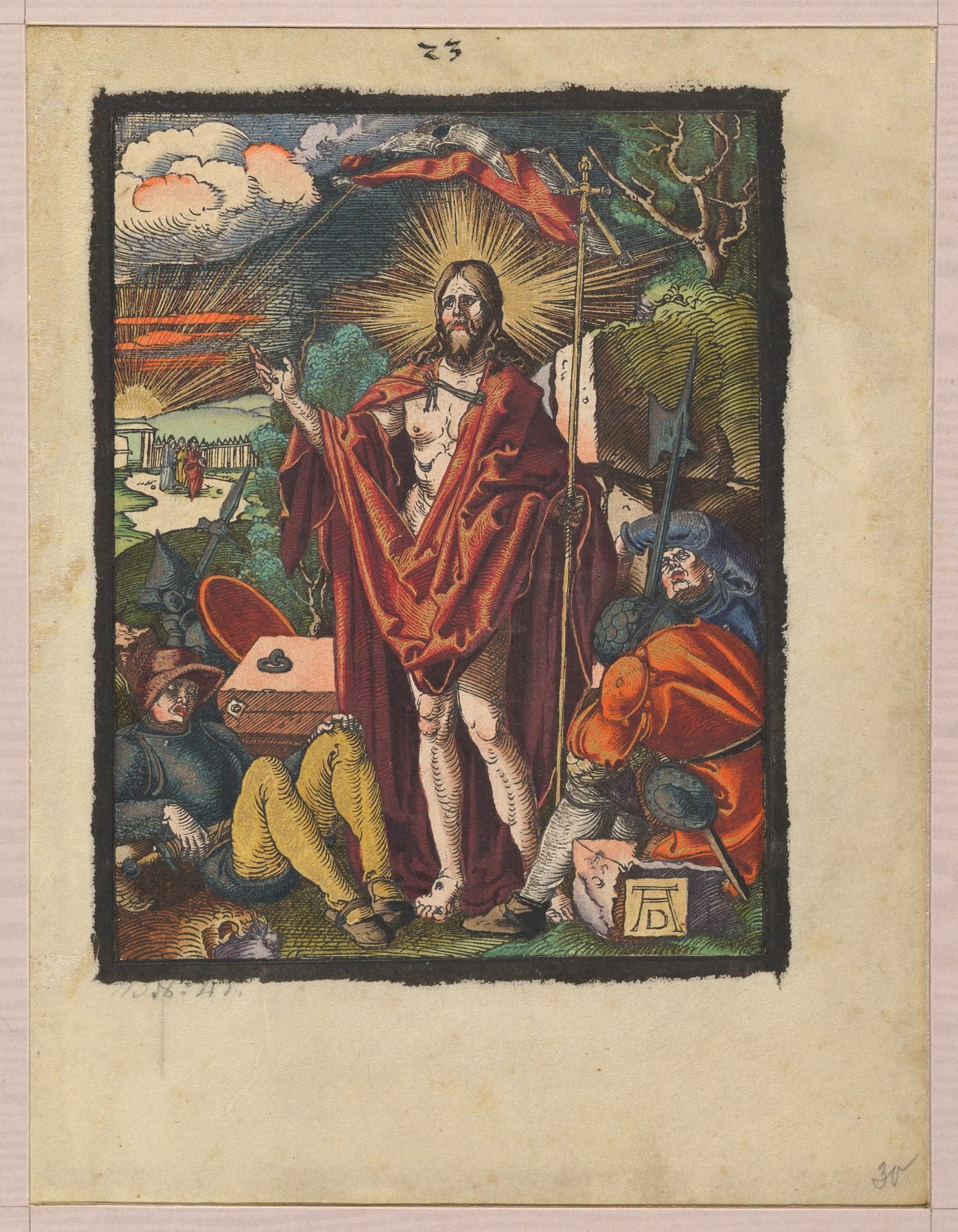 Albrecht Dürer — Auferstehung, aus der 'Kleinen Holzschnittpassion'