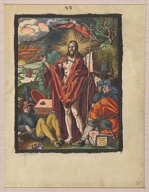 Albrecht Dürer — Auferstehung, aus der 'Kleinen Holzschnittpassion'