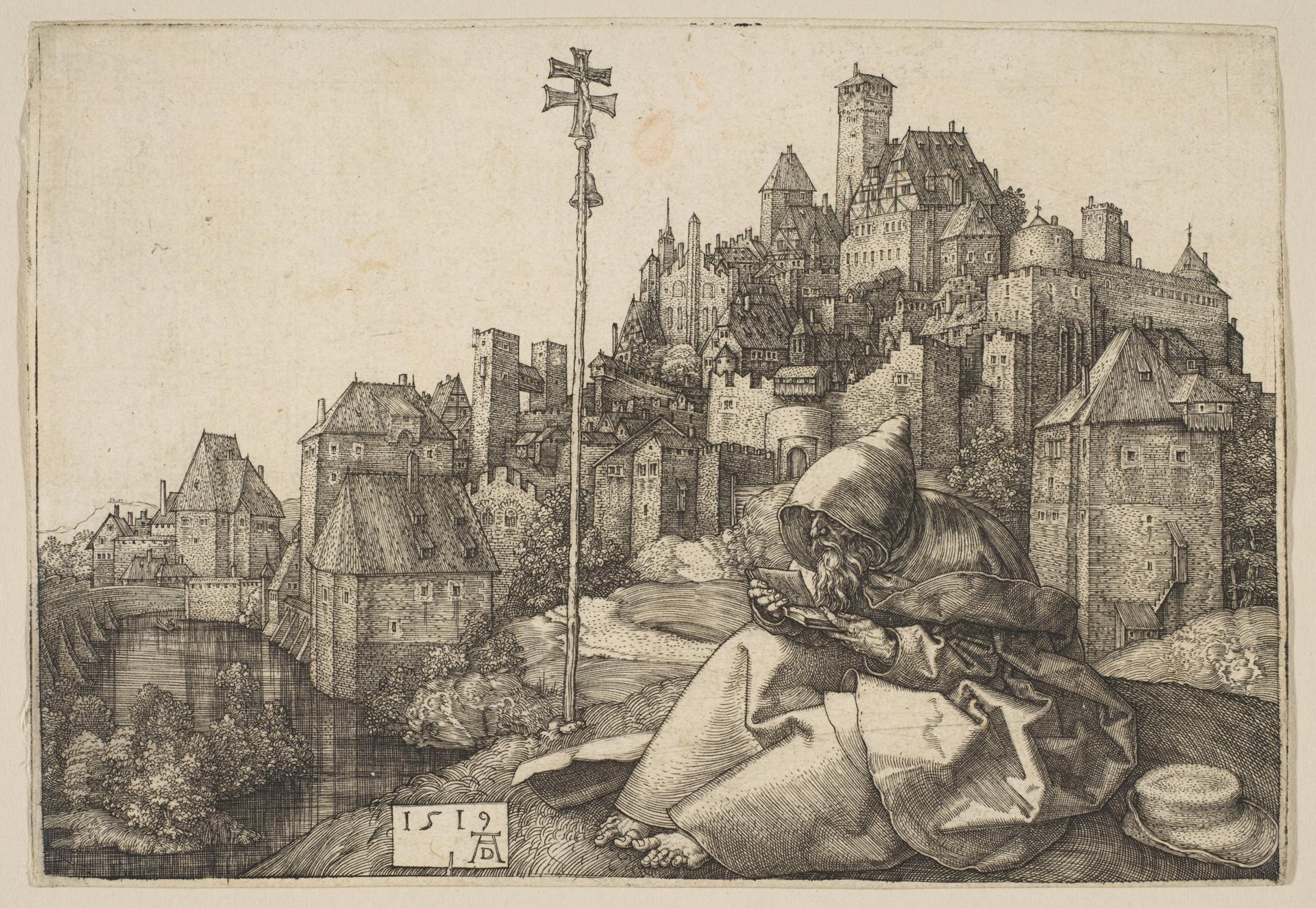 Albrecht Dürer — Der heilige Antonius liest
