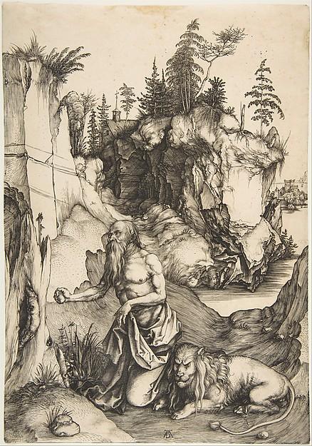 Albrecht Dürer — Der heilige Hieronymus in der Büßergestalt in der Wüste