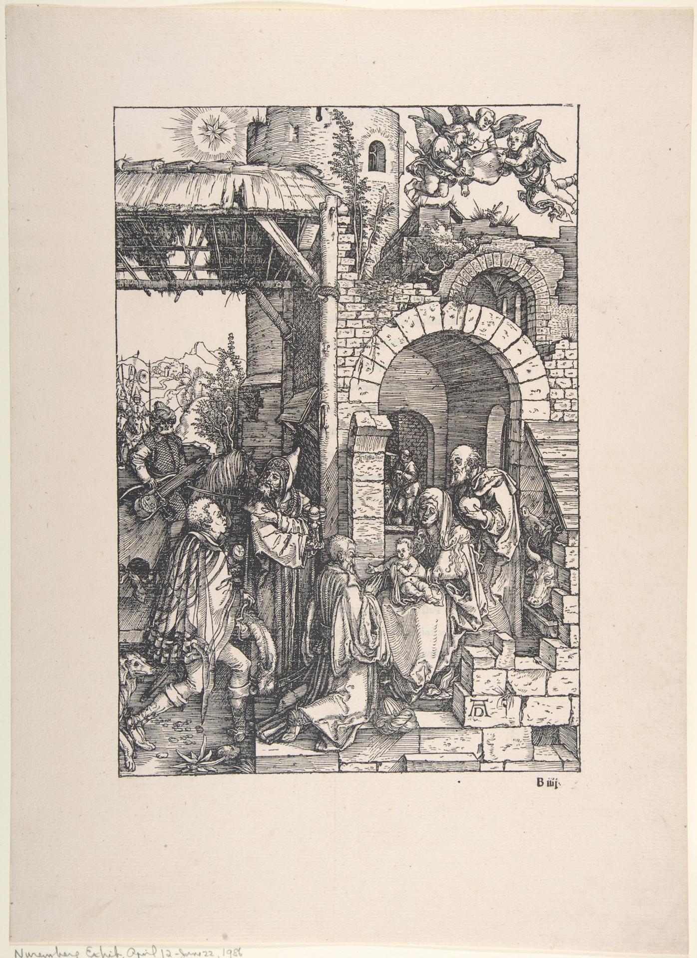 Albrecht Dürer — Die Anbetung der Könige, aus 'Das Leben der Maria'