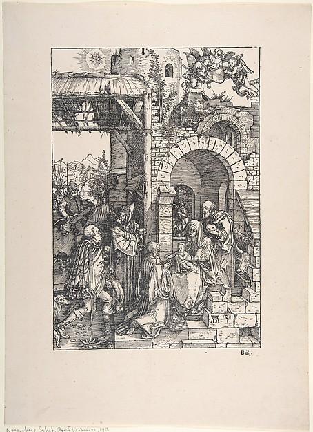 Albrecht Dürer — Die Anbetung der Könige, aus 'Das Leben der Maria'