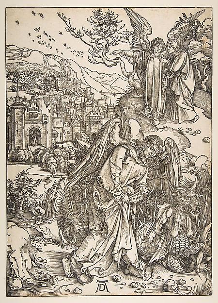 Albrecht Dürer — Der Engel mit dem Schlüssel zum Abgrund