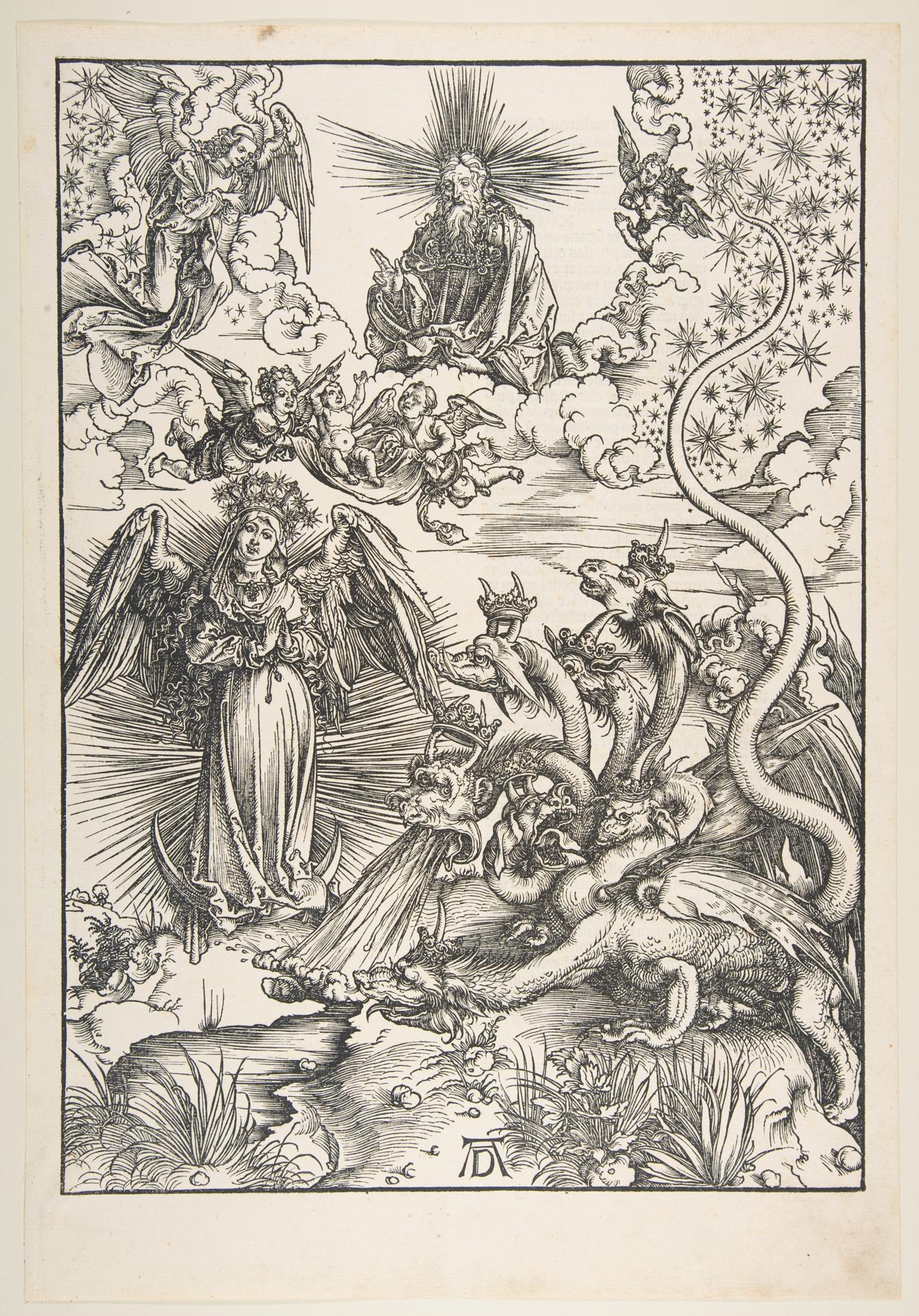 Albrecht Dürer — Die apokalyptische Frau, aus der Serie 'Die Apokalypse'