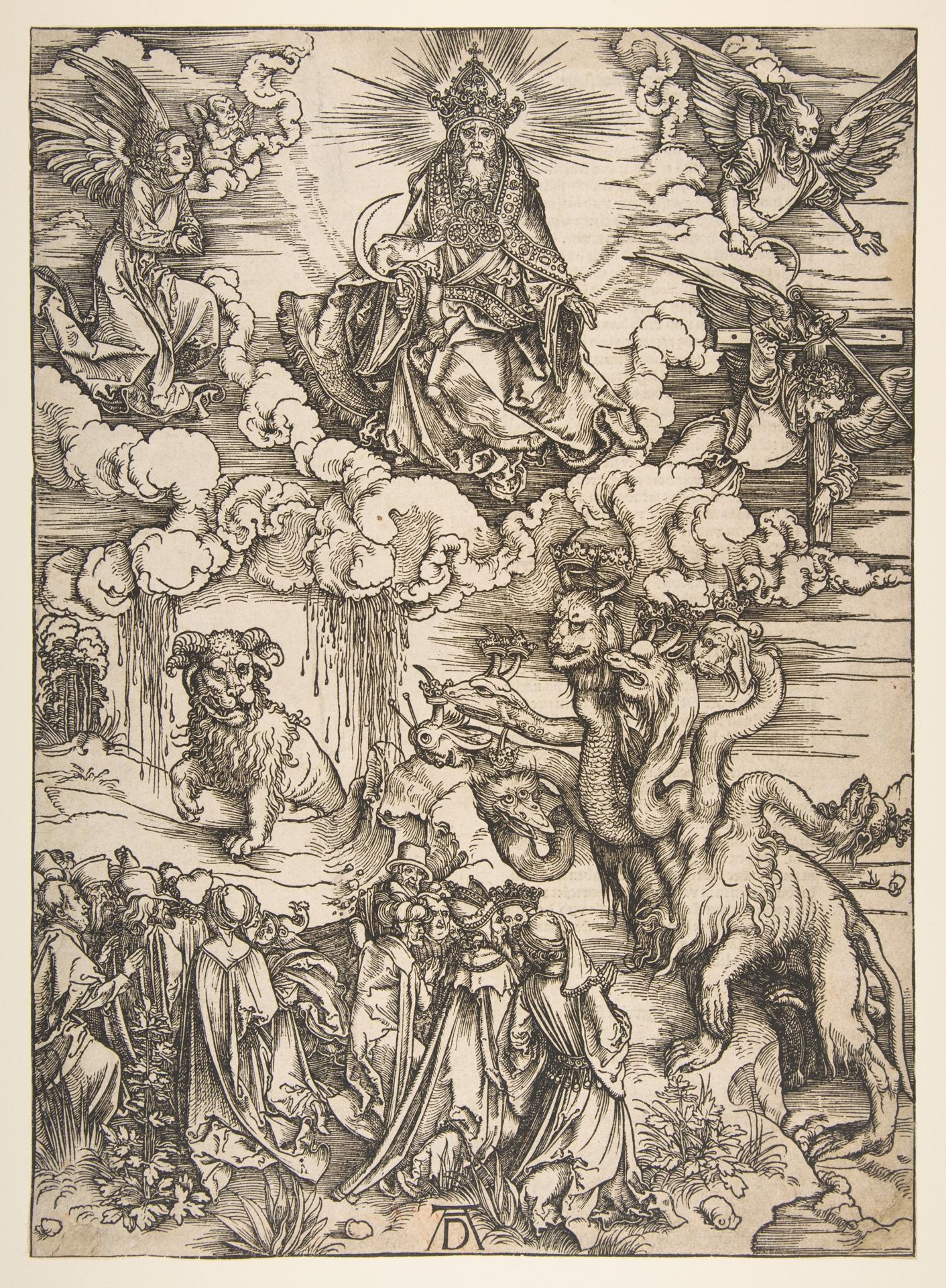 Albrecht Dürer — Das Tier mit sieben Häuptern und das Tier mit den Lämmerhörnern
