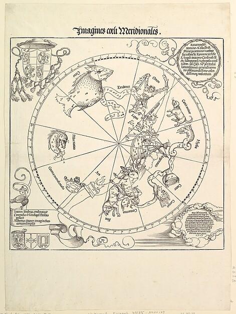 Albrecht Dürer — Der Himmelsglobus – Südliche Hemisphäre
