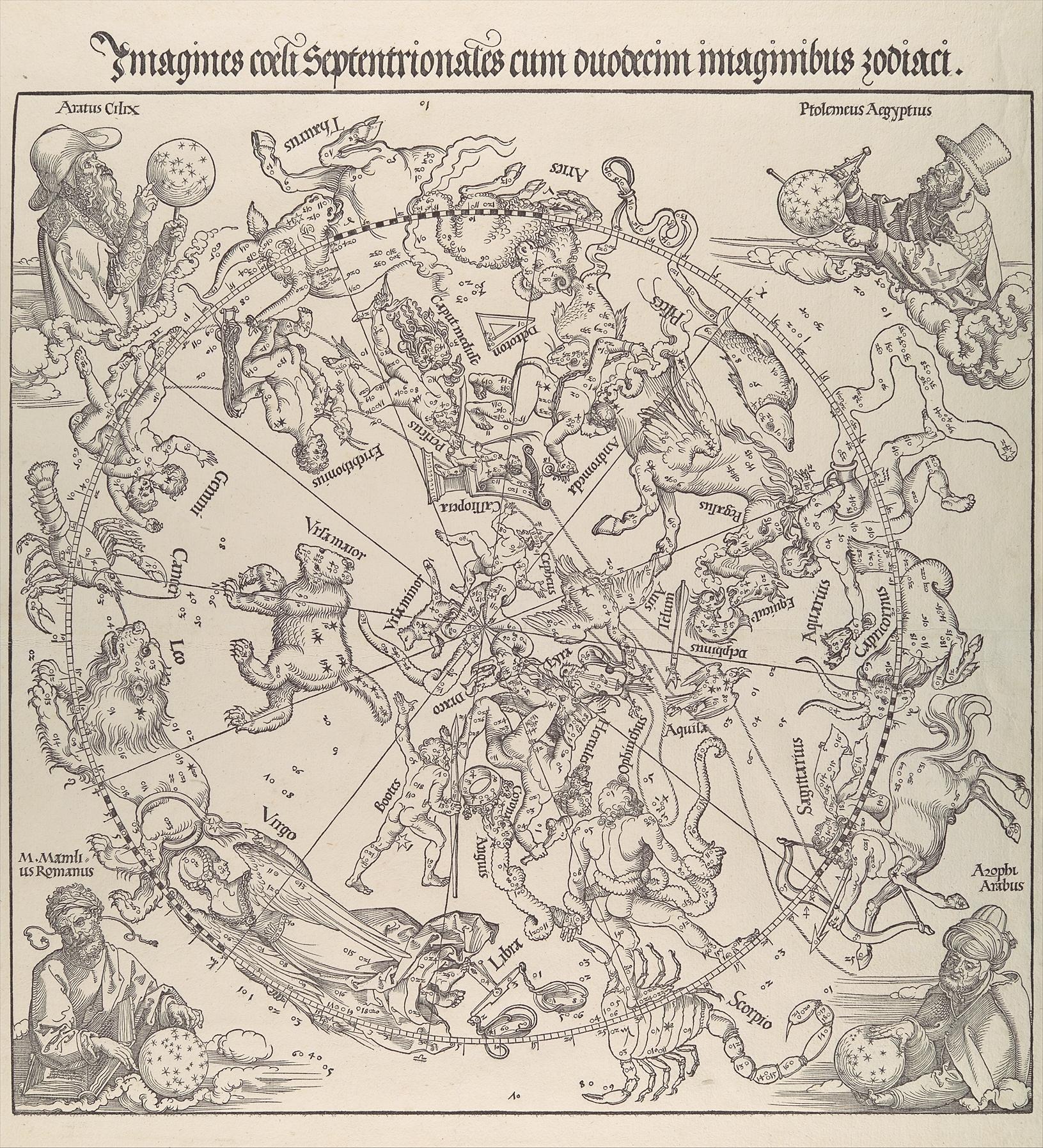 Albrecht Dürer — Die Himmelskarte – Nördliche Hemisphäre