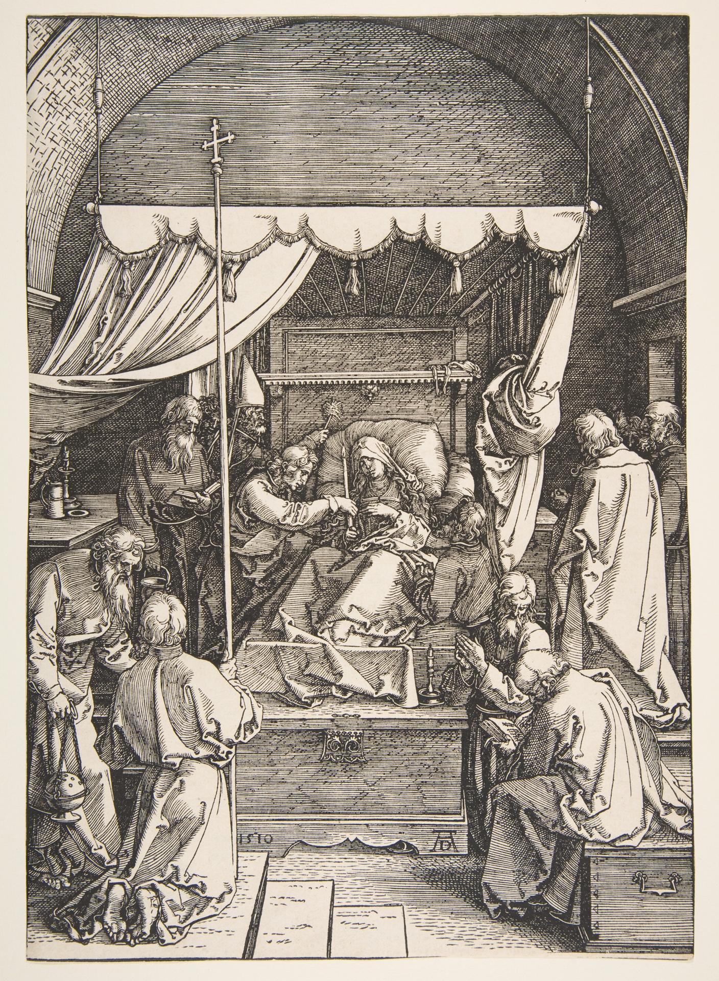 Albrecht Dürer — Der Tod der Jungfrau, aus dem Marienleben
