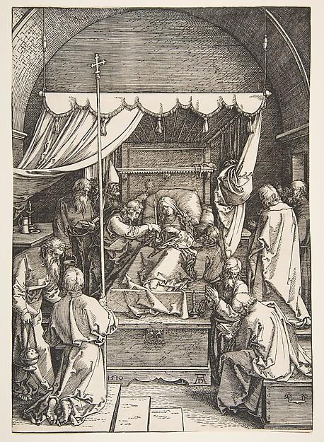 Albrecht Dürer — Der Tod der Jungfrau, aus dem Marienleben
