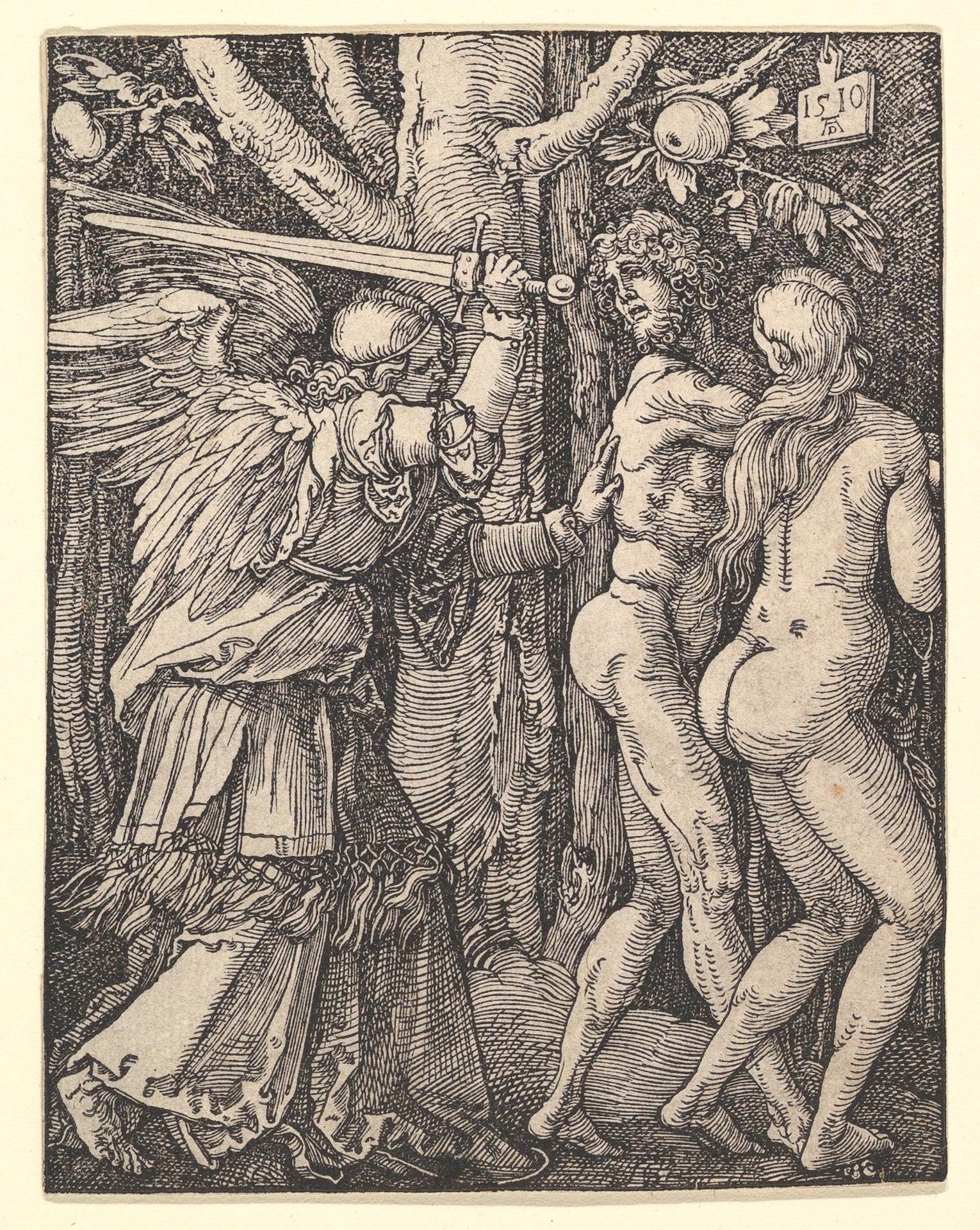 Albrecht Dürer — Die Vertreibung aus dem Paradies, aus der 'Kleinen Passion'