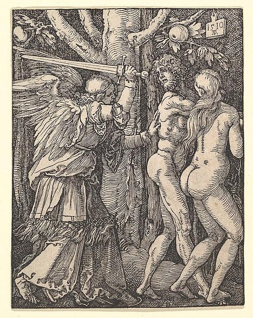 Albrecht Dürer — Die Vertreibung aus dem Paradies, aus der 'Kleinen Passion'