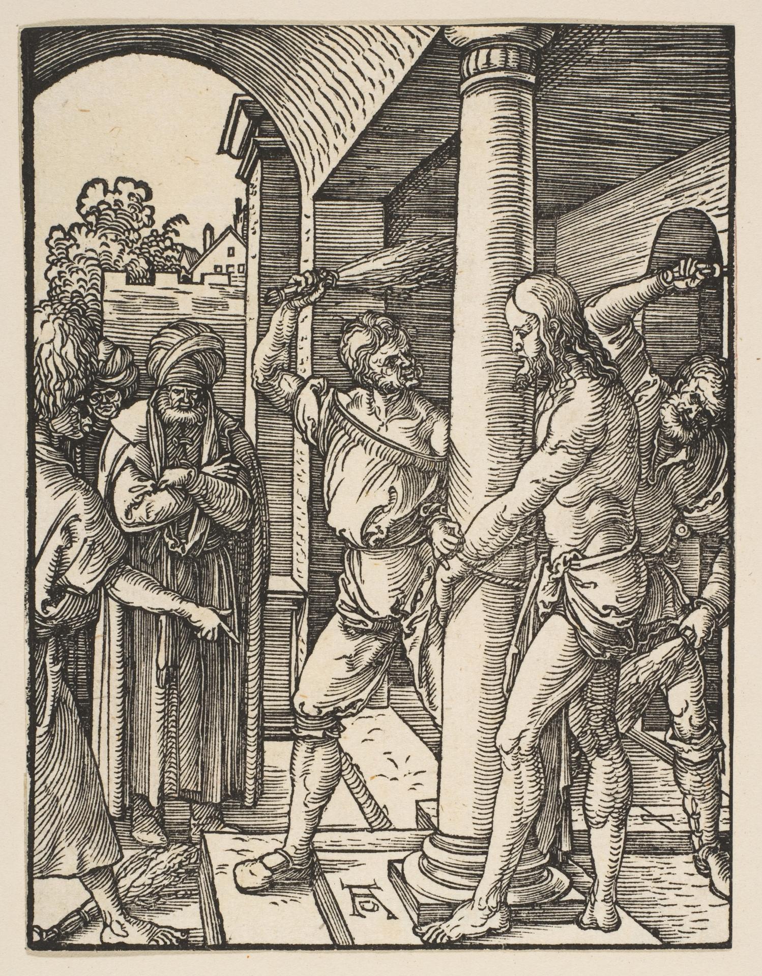 Albrecht Dürer — Die Geißelung, aus 'Die Kleine Passion'