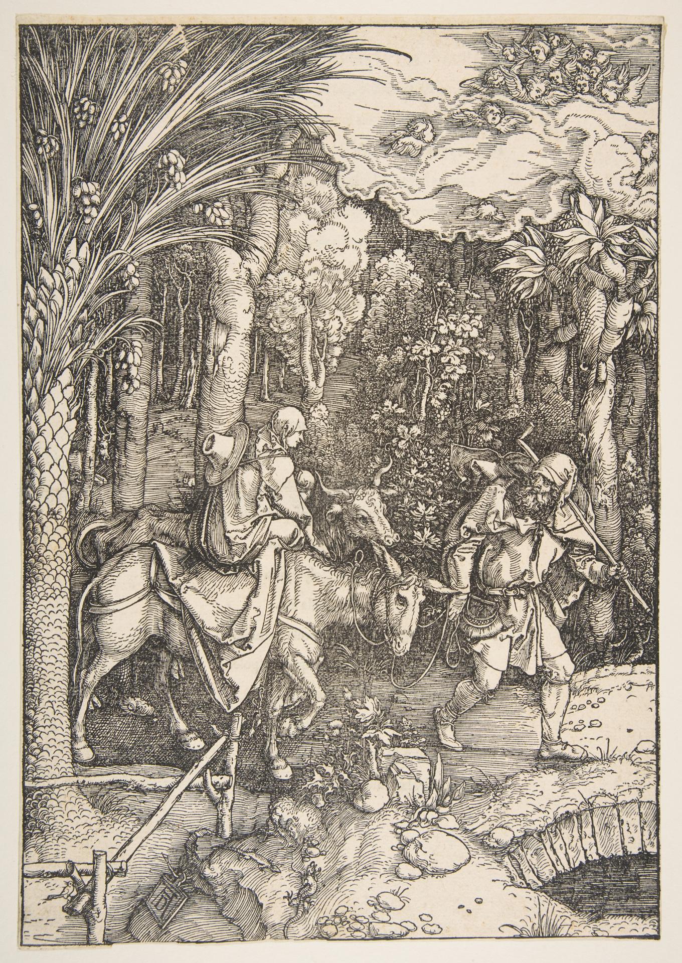 Albrecht Dürer — Die Flucht nach Ägypten, aus dem Leben der Jungfrau Maria, lateinische Ausgabe