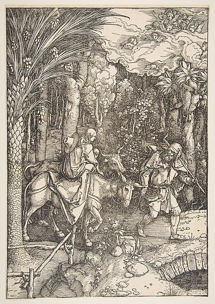 Albrecht Dürer — Die Flucht nach Ägypten, aus dem Leben der Jungfrau Maria, lateinische Ausgabe