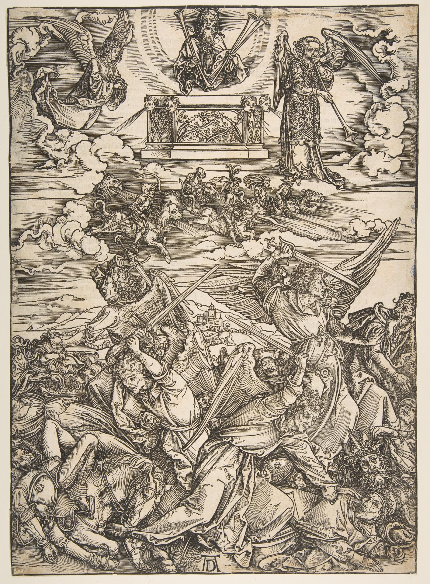 Albrecht Dürer — Die vier rächenden Engel, aus der Apokalypse
