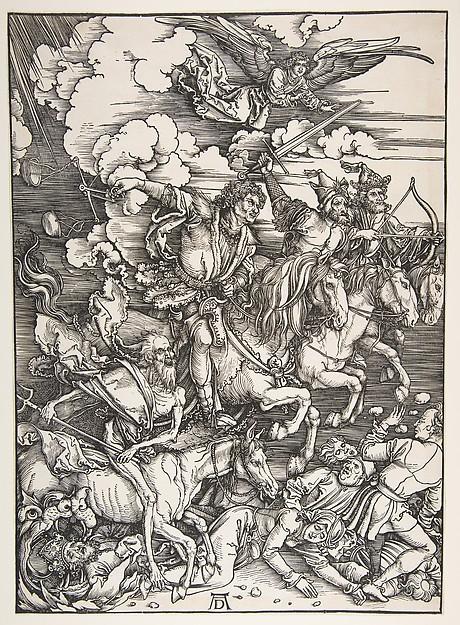 Albrecht Dürer — Die vier apokalyptischen Reiter, aus der „Apokalypse“
