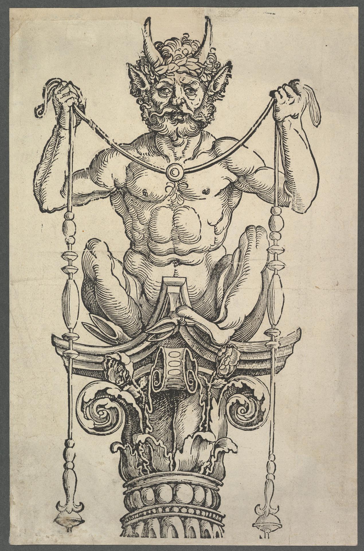 Albrecht Dürer — Die große Säule (oberer Block)