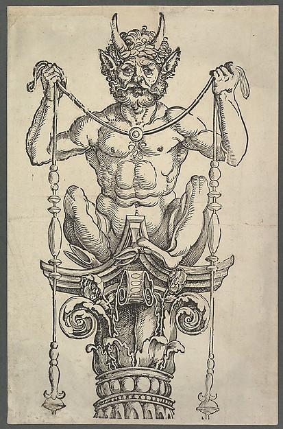 Albrecht Dürer — Die große Säule (oberer Block)