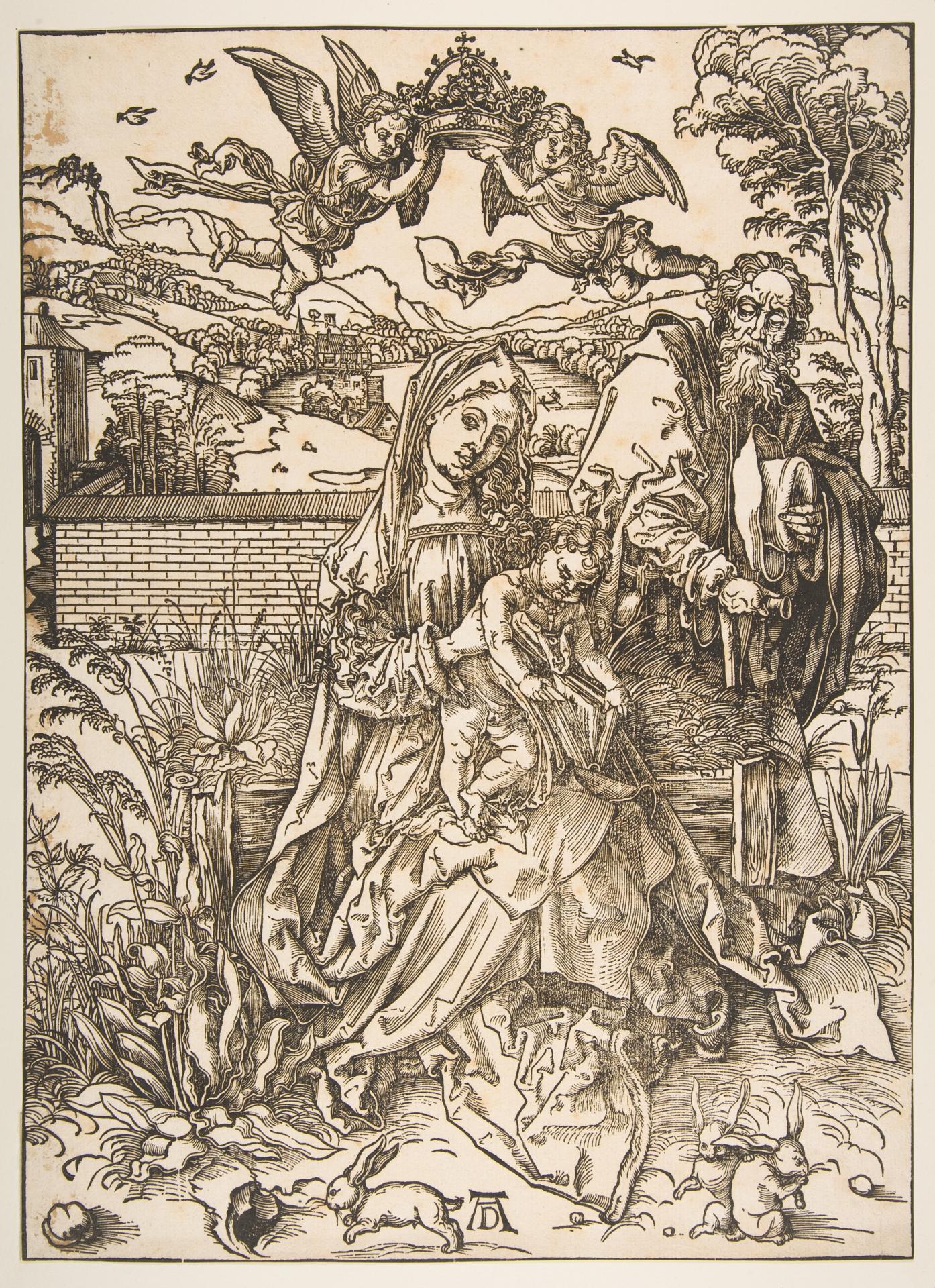 Albrecht Dürer — Die Heilige Familie mit den drei Hasen