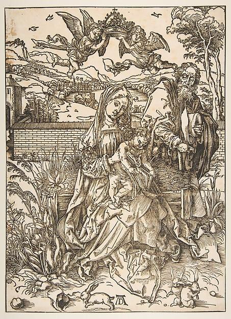 Albrecht Dürer — Die Heilige Familie mit den drei Hasen