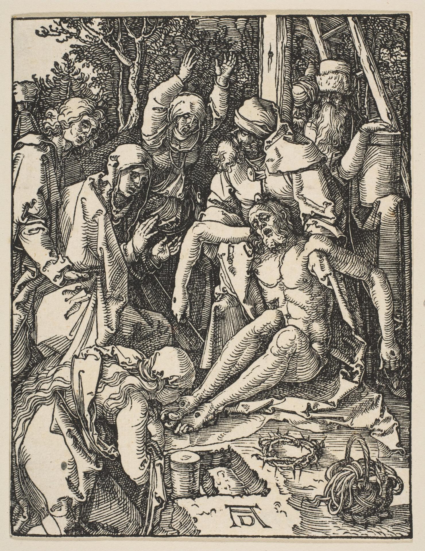Albrecht Dürer — Die Beweinung Christi, aus 'Die Kleine Passion'