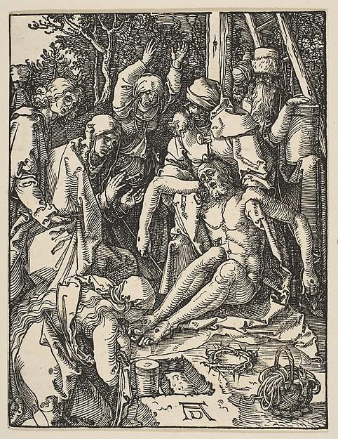 Albrecht Dürer — Die Beweinung Christi, aus 'Die Kleine Passion'