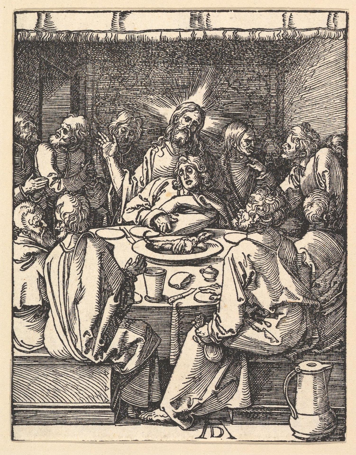Albrecht Dürer — Das Abendmahl, aus der Kleinen Passion