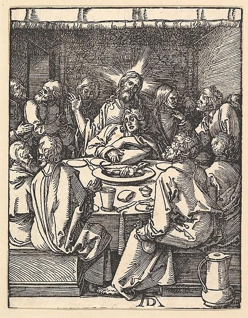 Albrecht Dürer — Das Abendmahl, aus der Kleinen Passion