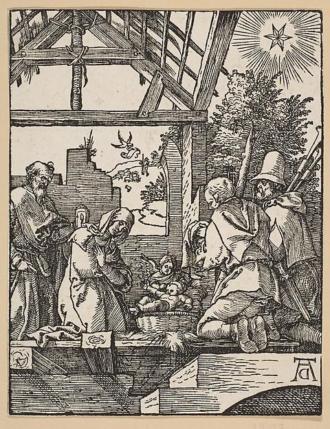 Albrecht Dürer — Die Geburt Christi, aus 'Die Kleine Passion'