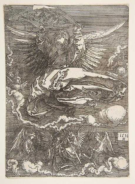 Albrecht Dürer — Das Schweißtuch, von einem Engel gezeigt