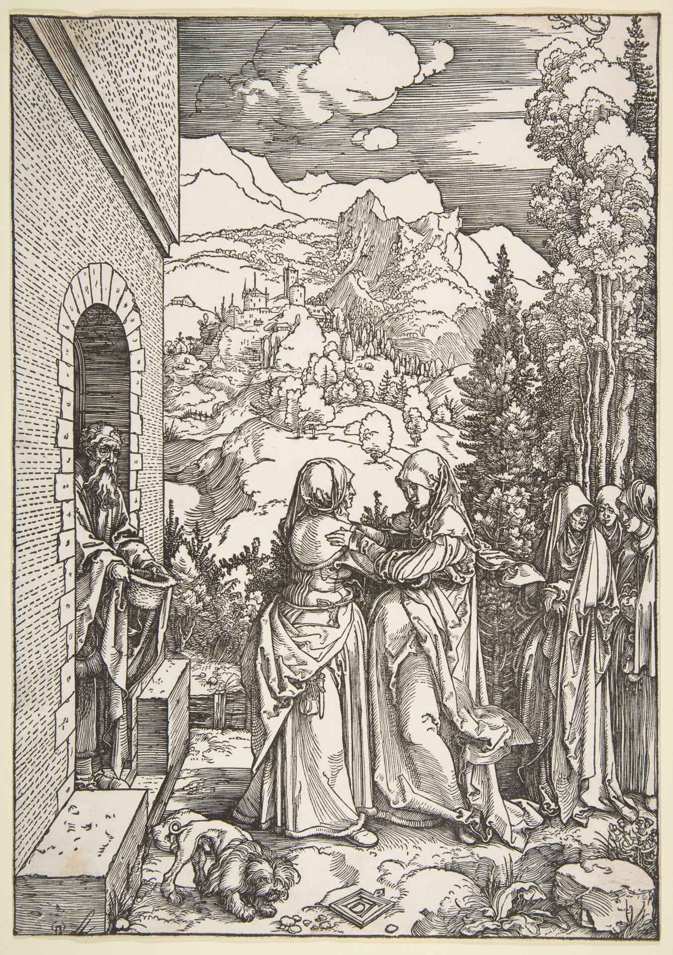 Albrecht Dürer — Die Heimsuchung, aus 'Das Leben der Jungfrau'