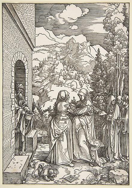 Albrecht Dürer — Die Heimsuchung, aus 'Das Leben der Jungfrau'