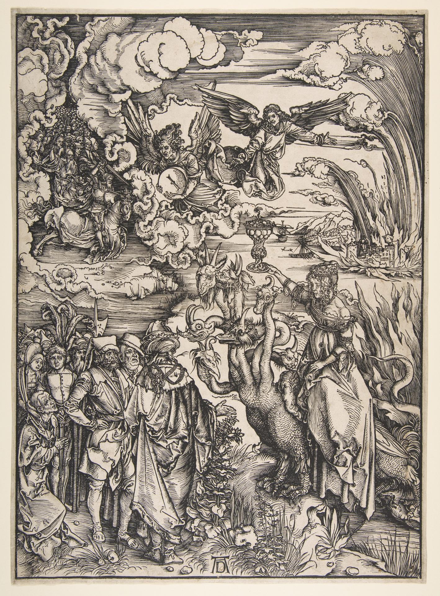 Albrecht Dürer — Die Hure von Babylon, aus der Apokalypse
