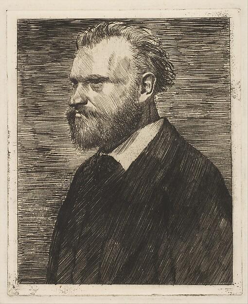 Edgar Degas — Brustbildnis des Édouard Manet