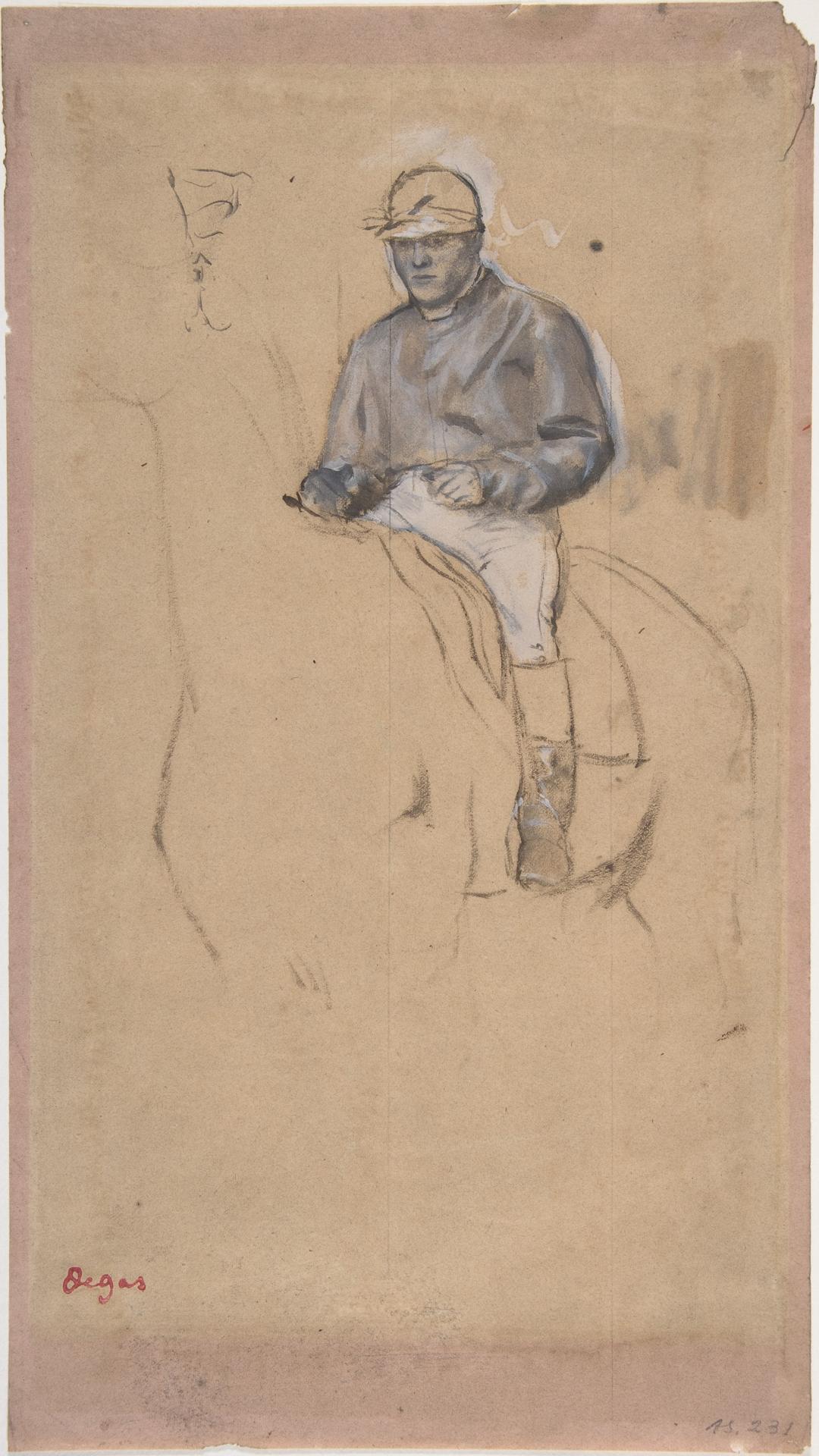 Edgar Degas — Ein Jockey auf seinem Pferd